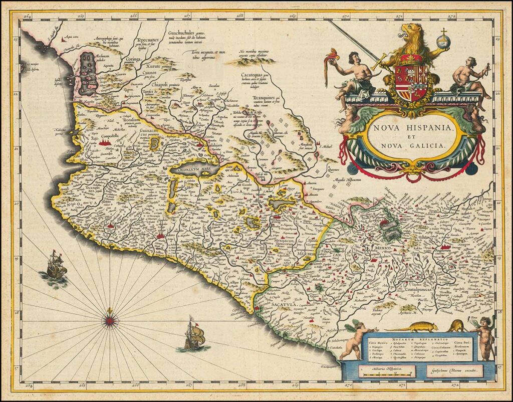 Old Map: Nova Hispania et Nova Galicia