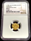 1708-1714 Columbia 1 Escudo NGC MS-65 Finest Known!