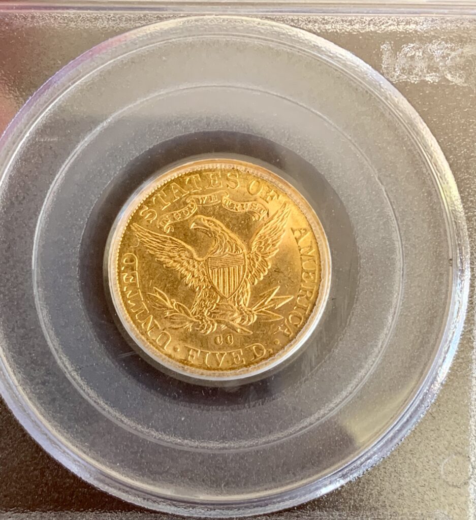 1891 Carson City gold piece