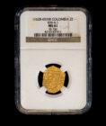1628-65 Colombia 2 Escudos NGC MS61