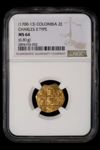 1700-13 Colombia 2E NGC MS 64- Likely 1715 Fleet!