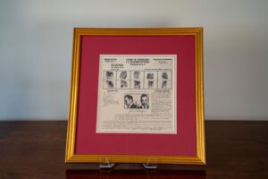 Rare Original F.B.I John Dillinger Wanted Poster - 1934