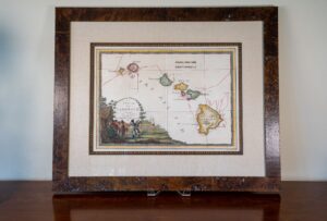 Rare 1798 Cassini Map of The Sandwich Islands (The First Printed Map of Hawaii)