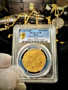 Dobla de la Banda 1406-54 Spanish gold coin