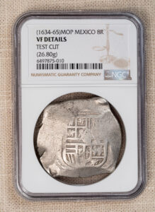 1634-65 Mexico 8 Reales NGC VF Details Test Cut