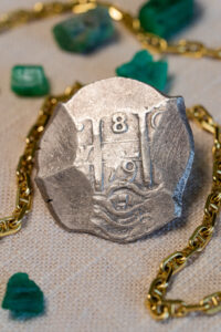 1679 potosi 8 reales silver cob treasure coin pirate