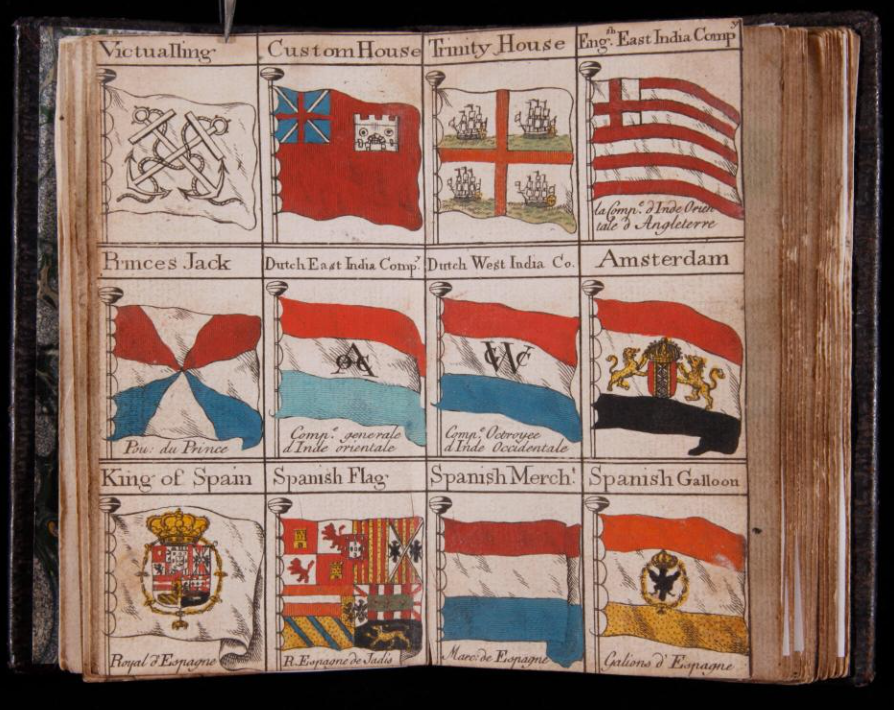 Rare! Bowles’s Universal Display Of The Flags Of All Nations In The ...