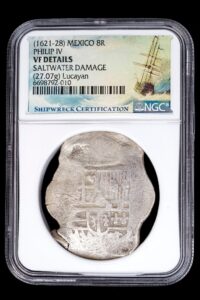 1621-28 Mexico 8 Reales NGC Lucayan Beach treasure