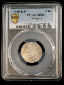 1695 3 Kreuzer PCGS MS64