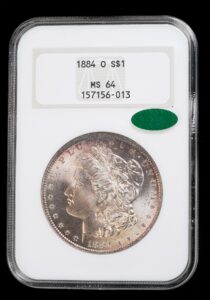 1884-O Morgan Dollar NGC MS64 (Old Holder) - Toned