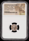 Macedonian Kingdom Perseus (179-168 BC) AR Drachm NGC MS