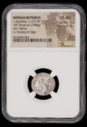 Roman Republic L. Saufeius AR Denarius NGC Choice AU