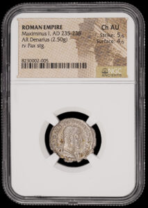 Roman Empire Maximinus I, AD 235-238 NGC Choice AU