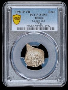 1691 Potosi 1 Real PCGS AU50 - Finest Known