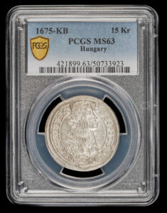 1675 15 Kreuzer PCGS MS63