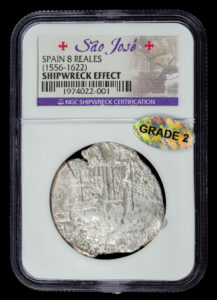 1556-1621 Spanish 8 Reales - Sao Jose Shipwreck