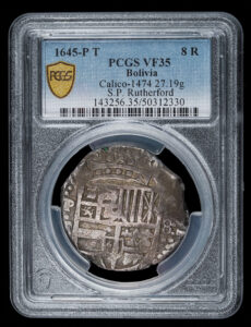 1645 Potosi 8 Reales PCGS VF35 