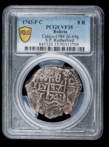 1743 Potosi 8 Reales PCGS VF35 - Finest Known