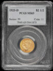 1925-D $2.5 Indian PCGS MS63 