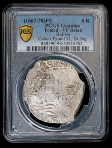 1667-78 Potosi 8 Reales PCGS VF Details