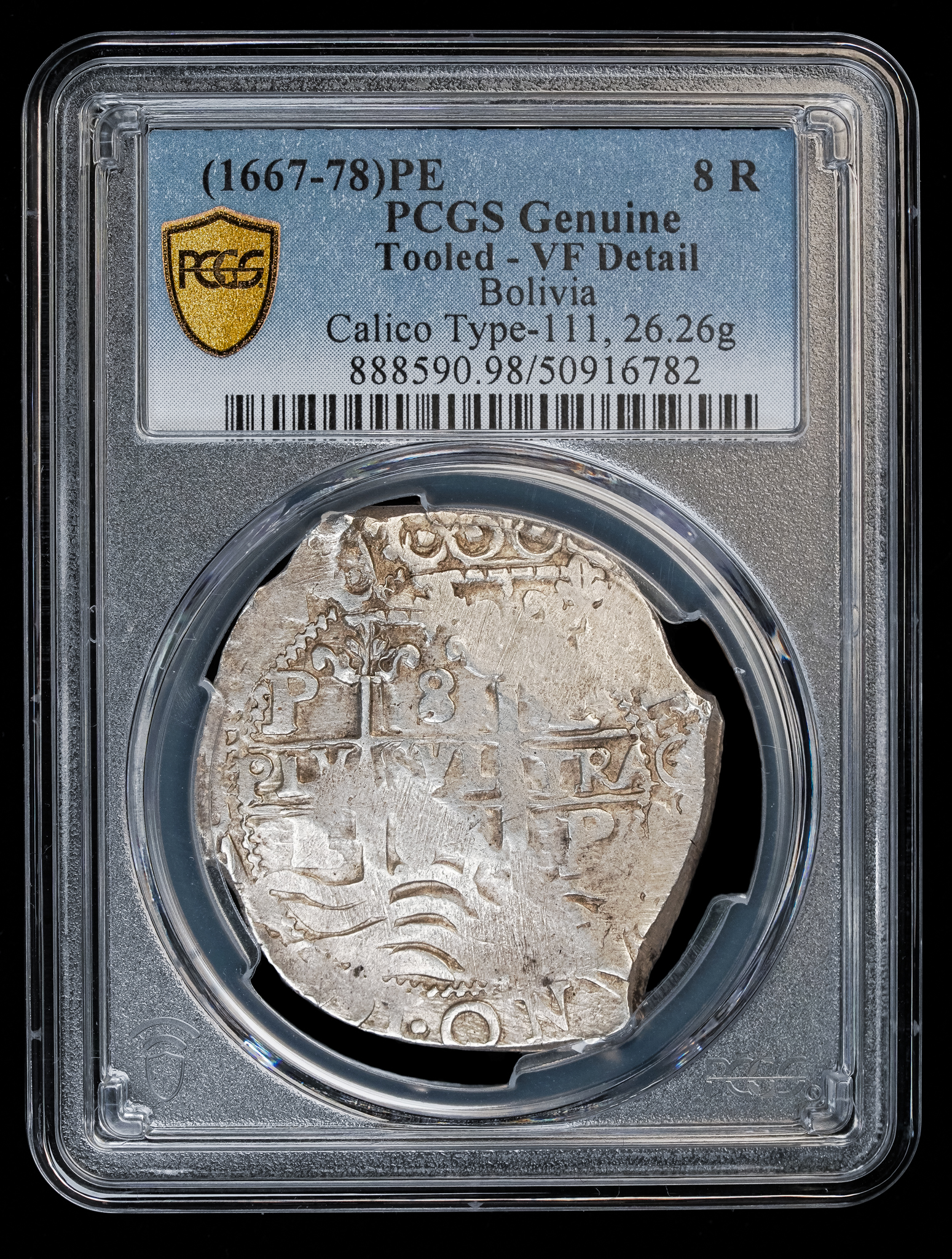 1667-78 Potosi 8 Reales PCGS VF Details | Commodore Coins ...