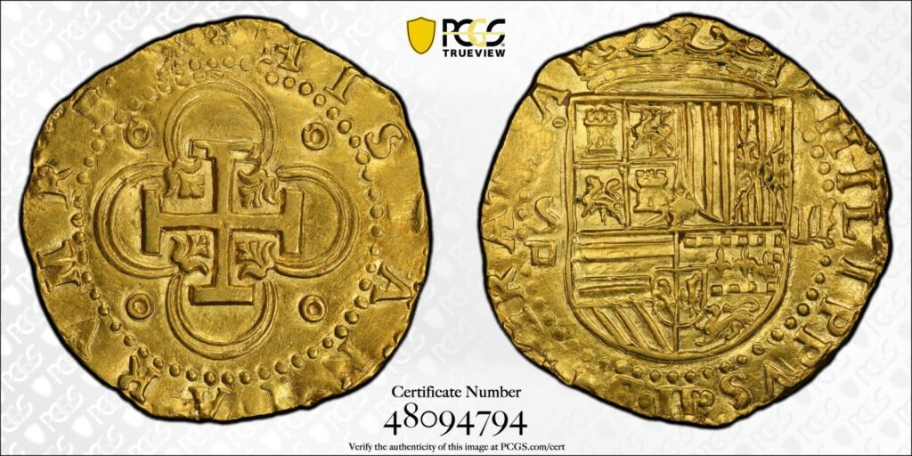 1556-1598 Seville 2 escudos