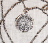 1759 Seville 2 Reales Silver Pendant
