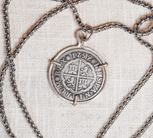1759 Seville 2 Reales Silver Pendant