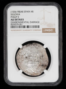 1556-98 Segovia 4 Reales NGC AU Details