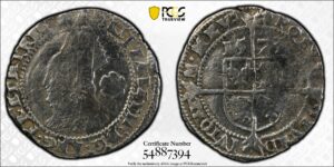 1573 Great Britain Threepence PCGS Fine Details Queen elizabeth I