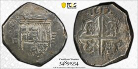 1612 Seville 4 Reales PCGS VF35 treasure pirates