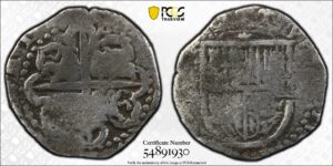 1598-1621 Potosi 2 Reales PCGS G Details
