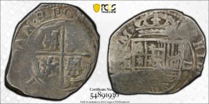 1599-1609 Seville 2 Reales PCGS VF Details