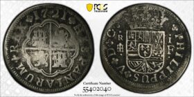 1721 Segovia 1 Real PCGS F Details