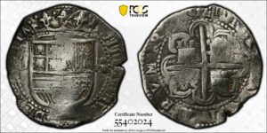 1556-88 Seville 8 Reales PCGS VF Details