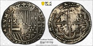 1574-76 Potosi 8 Reales PCGS VF25