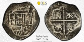 1598-1665 Spanish Colonial 4 Reales PCGS VG Details