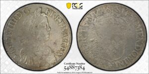 1648 France Ecu PCGS VF Detail