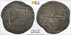 1556-88 Seville 2 Reales PCGS XF40