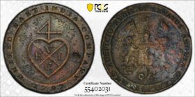 1797 India Madras 1/96 Rupee PCGS VF Details