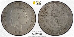 1818 Great Britain 1/2 Crown PCGS VG Detail