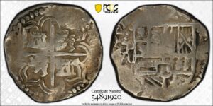 1574-76 Potosi 4 Reales PCGS VF Details