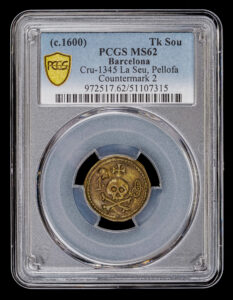 Pellofa - memento mori type PCGS MS62 finest known spanish