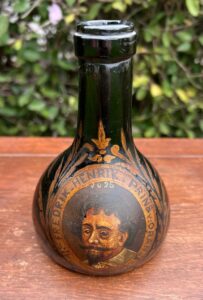 Dutch painted bottle 18th century