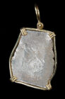 1700-1705 Mexico 8 Reales Pendant with 14K Bezel - Shipwreck
