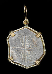 1619-48 Seville 8 Reales Pendant in 14K Bezel