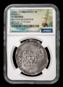 1715 fleet 8 reales treasure coin NGC shipwreck