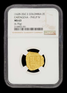 1628-35 Cartagena Colombia 2 Escudos NGC MS63