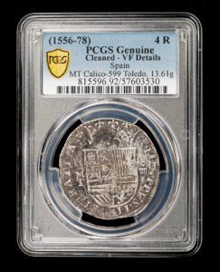 1556-1578 Toledo 4 Reales PCGS VF Details