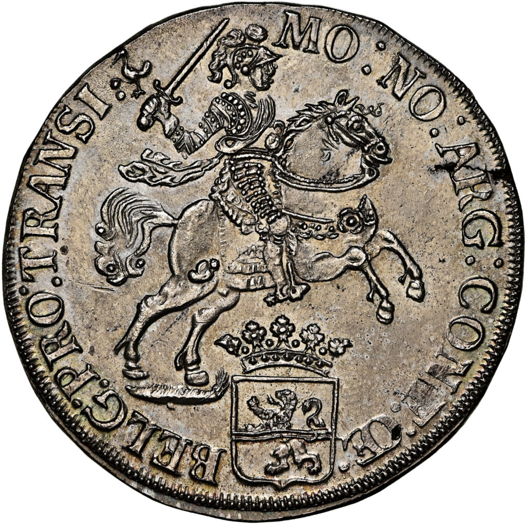 1734 Netherlands 1 Ducaton "Silver Rider" NGC Unc Details - Vliegenthart Shipwreck